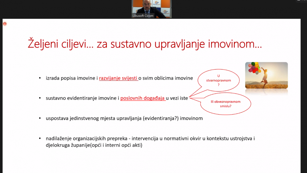 Održan webinar o upravljanju imovinom
