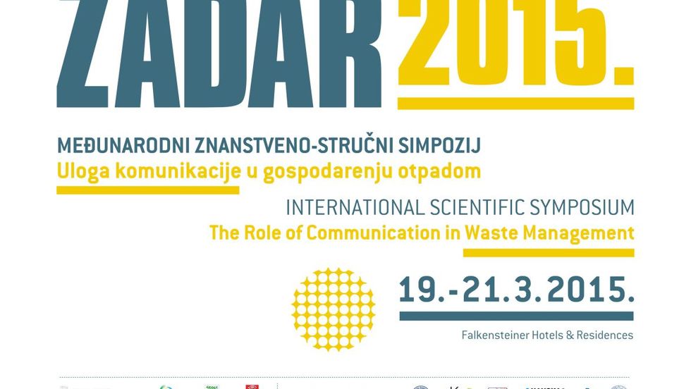 Međunarodni znanstveno-stručni simpozij Uloga komunikacije u gospodarenju otpadom Zadar 2015.