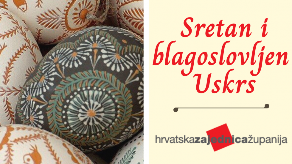 Uskršnja čestitka predsjednika Hrvatske zajednice županija