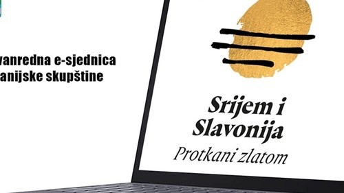Vukovarsko-srijemska županija: Održana 26. izvanredna e-sjednica Županijske skupštine