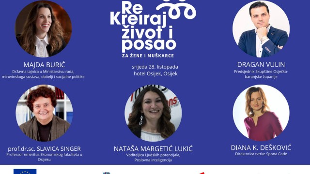 Predstavljanje projekta "Re-kreiraj život i posao za žene i muškarce" u Osijeku